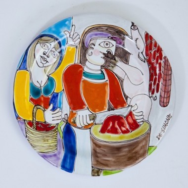 Piatto Tondo DS 18 cm Macellaio PT18DS-47 Piatto Tondo DS 18 cm Macellaio PT18DS-47